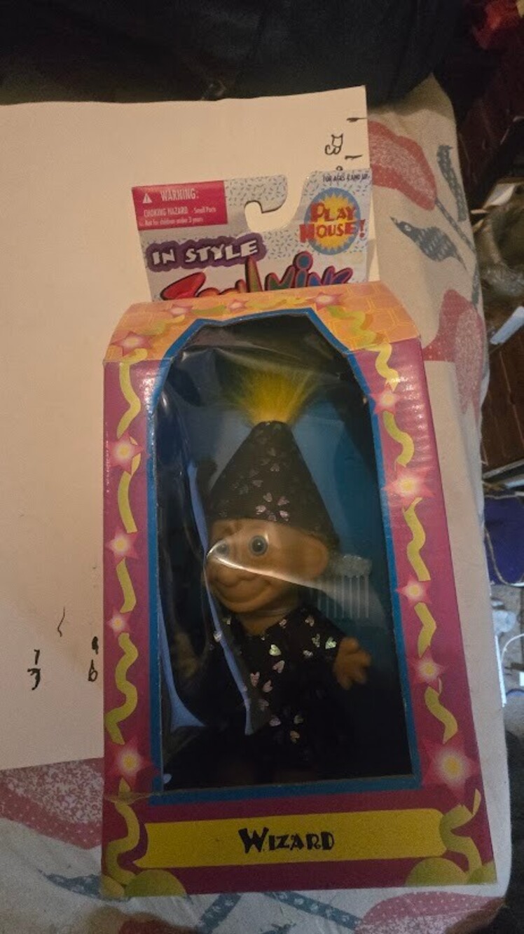 In Style Trolls Wizard Troll Doll Play House Vintage Collectible Toy